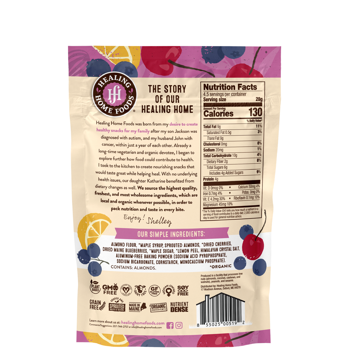 Lemony Berry Cherry Biscotti - Case of 8