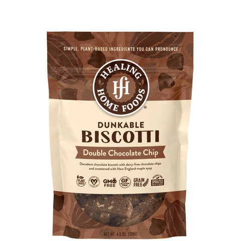 Dunkable Double Chocolate Chip Biscotti