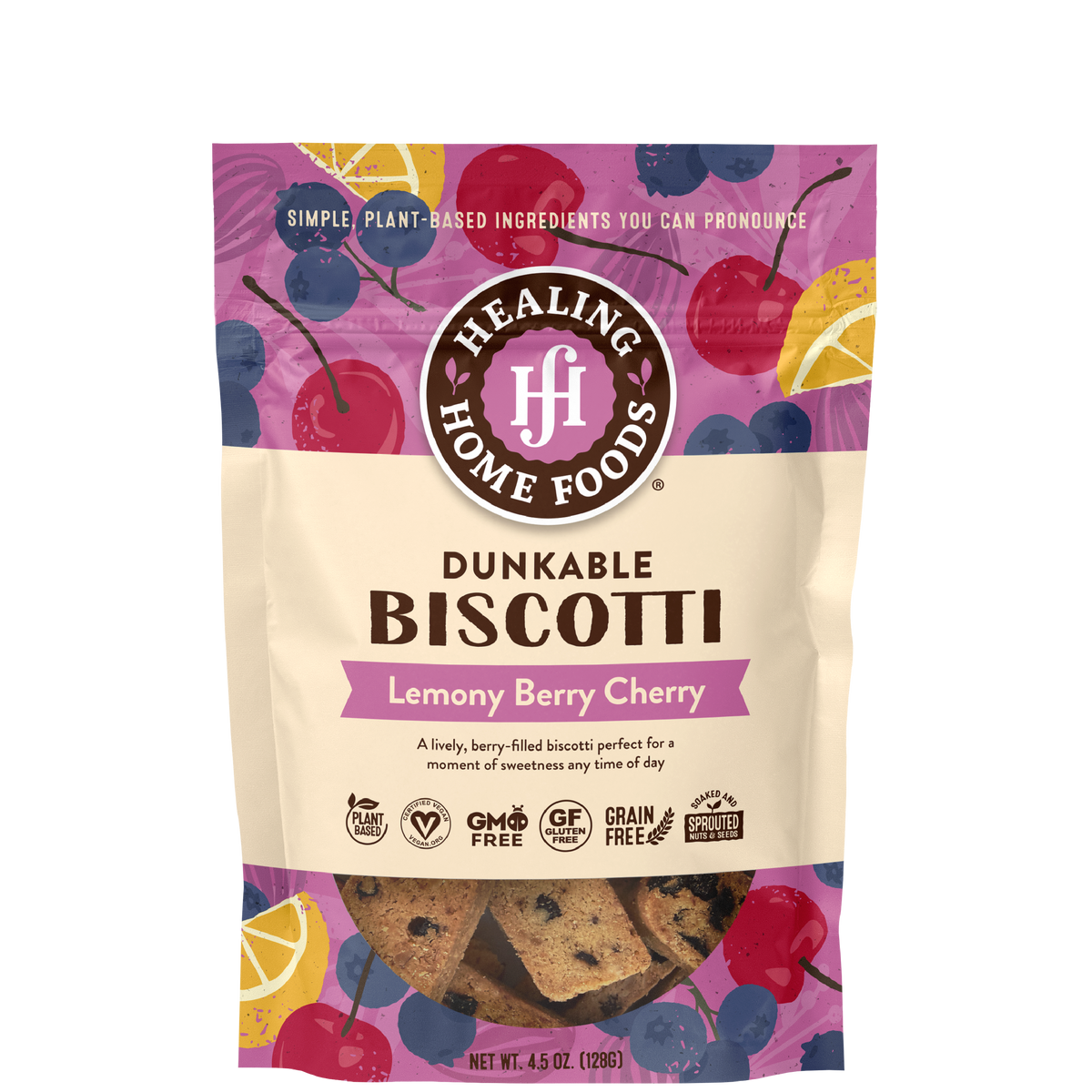 Lemony Berry Cherry Biscotti - Case of 8