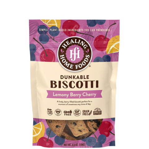 Lemony Berry Cherry Biscotti