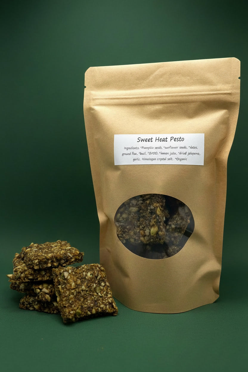 Sweet Heat Pesto Crackers