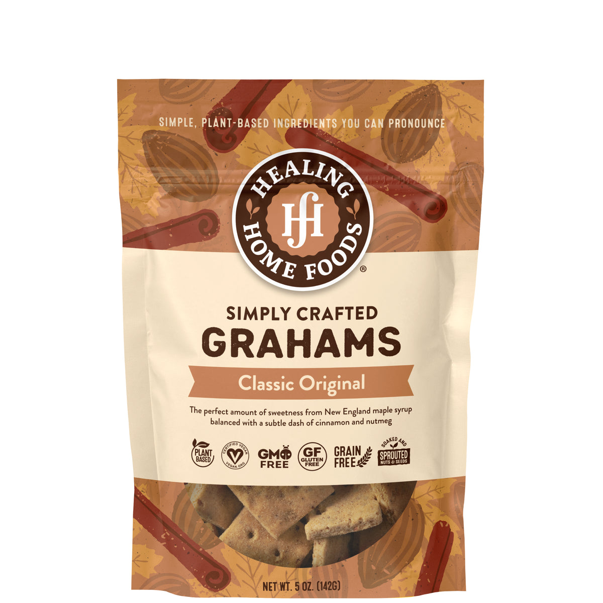Healing Home Foods Simply Crafted Grahams package on a white background